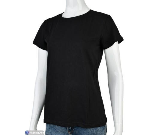 Футболка жіноча на літо (4 шт. р.сетка S-XL) чорний  "VERONIKA"