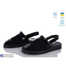 Босоніжки жіночі на літо (6 пар р.36-40) чорний  "Linda"