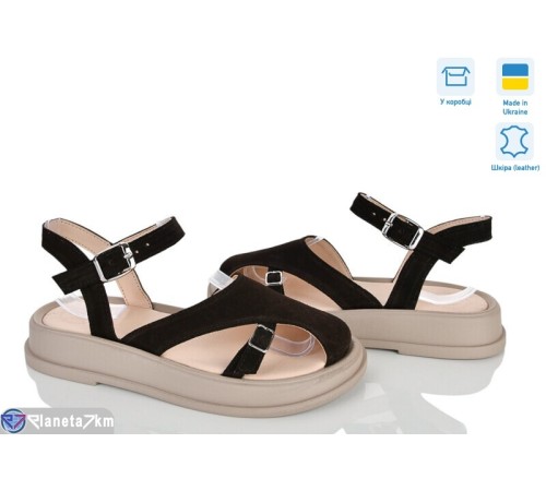 Босоніжки жіночі на літо (6 пар р.36-40) коричневий  "Linda"