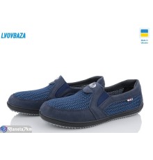Кросівки чоловічі на літо (6 пар р.40-45) синій  "LEOBAZA"