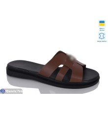 Шлепки жіночі на літо (6 пар р.36-40) коричневий  "LIKA"