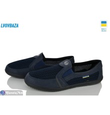 Сліпони чоловічі на літо (6 пар р.41-45) синій  "LEOBAZA"