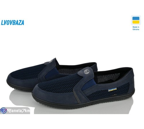 Сліпони чоловічі на літо (6 пар р.41-45) синій  "LEOBAZA"