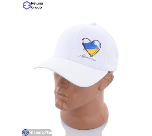 Кепка чоловіча на весну/осінь (5 шт. р.сетка One size) білий  "Raluka"