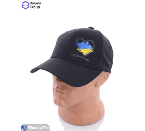 Кепка чоловіча на весну/осінь (5 шт. р.сетка One size) чорний  "Raluka"