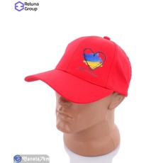 Кепка чоловіча на весну/осінь (5 шт. р.сетка One size) червоний  "Raluka"