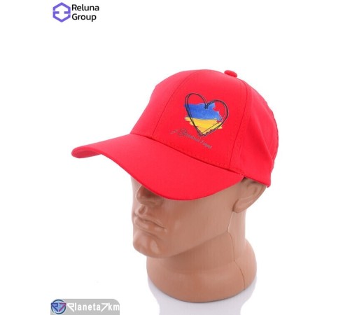 Кепка чоловіча на весну/осінь (5 шт. р.сетка One size) червоний  "Raluka"