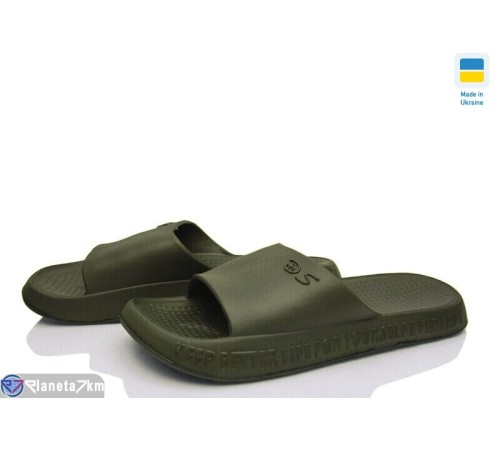 Шлепки чоловічі на літо (6 пар р.38-43) зелений  "Favora"