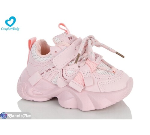 Дитячі кросівки на весну/осінь (7 пар р.21-25) рожевий  "Comfort-baby"