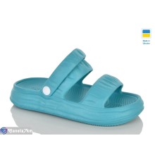 Шлепки жіночі на літо (8 пар р.36-41) блакитний  "Korka"