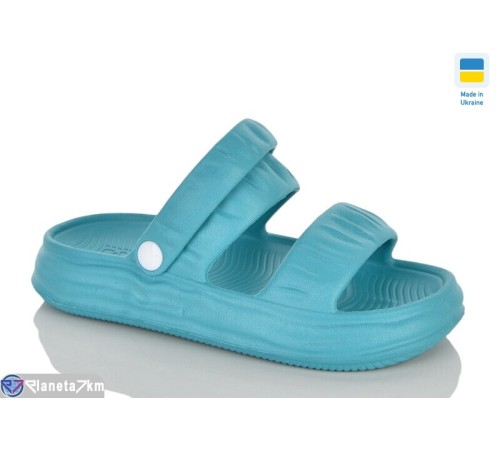 Шлепки жіночі на літо (8 пар р.36-41) блакитний  "Korka"