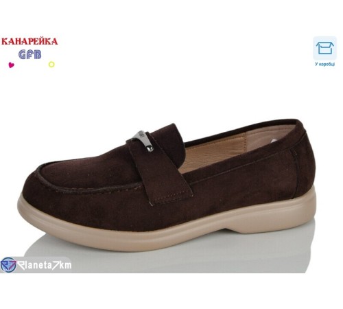 Дитячі туфлі на весну/осінь (8 пар р.32-37) коричневий  "GFB-Канарейка"
