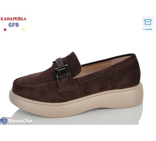 Дитячі туфлі на весну/осінь (8 пар р.32-37) коричневий  "GFB-Канарейка"