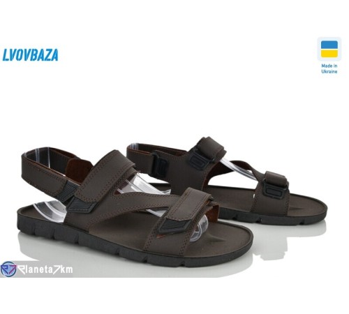 Сандалі чоловічі на літо (8 пар р.40-45) коричневий  "LEOBAZA"