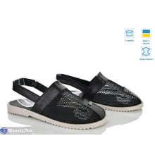 Босоніжки жіночі на літо (6 пар р.36-40) чорний  "Linda"