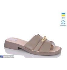 Шлепки жіночі на літо (6 пар р.37-42) бежевий  "LIKA"