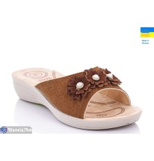 Шлепки жіночі на літо (6 пар р.36-40) camel  "Gelena"