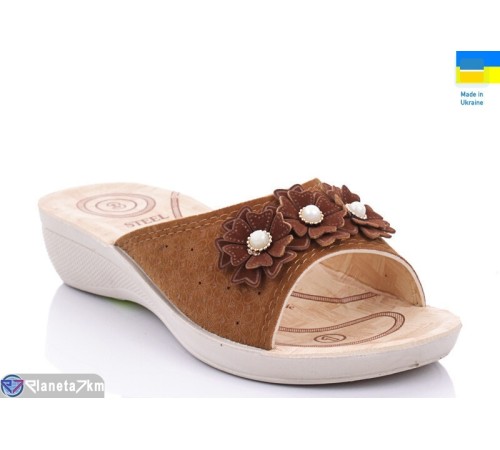 Шлепки жіночі на літо (6 пар р.36-40) camel  "Gelena"