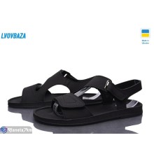 Босоніжки жіночі на літо (8 пар р.37-42) чорний  "LEOBAZA"
