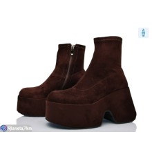 Черевики жіночі на весну/осінь (6 пар р.35-40) коричневий  "MARADONA"