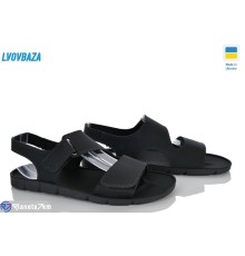 Сандалі чоловічі на літо (8 пар р.40-45) чорний  "LEOBAZA"