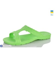 Шлепки жіночі на літо (8 пар р.36-41) зелений  "LINKA"