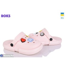 Кроки дитячі на літо (8 пар р.24-35) рожевий  "Roks"