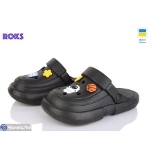 Кроки дитячі на літо (8 пар р.24-35) чорний  "Roks"