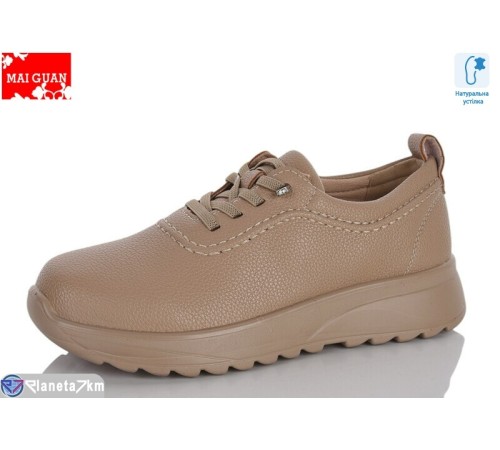 Кросівки жіночі на весну/осінь (8 пар р.37-41) коричневий  "Maiguan"