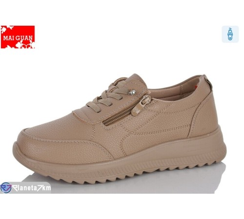 Кросівки жіночі на весну/осінь (8 пар р.37-41) коричневий  "Maiguan"