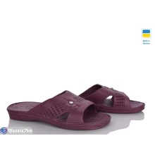 Шлепки жіночі на літо (8 пар р.36-41) бордовий  "Lexi"