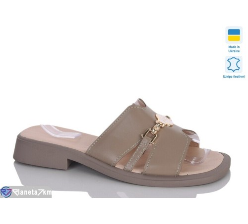 Шлепки жіночі на літо (6 пар р.37-42) коричневий  "LIKA"