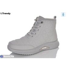 Черевики жіночі на весну/осінь (8 пар р.36-41) сірий  "Trendy"