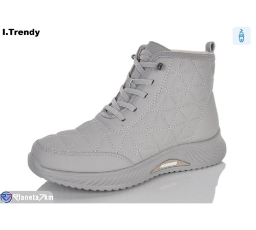 Черевики жіночі на весну/осінь (8 пар р.36-41) сірий  "Trendy"