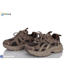 Дитячі кросівки на весну/осінь (8 пар р.32-37) коричневий  "Bessky-Kellaifeng"