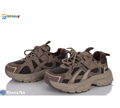 Дитячі кросівки на весну/осінь (8 пар р.32-37) коричневий  "Bessky-Kellaifeng"