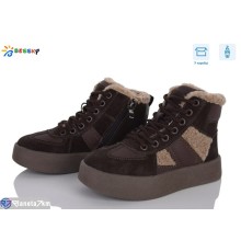 Черевики дитячі на зиму (8 пар р.32-37) коричневий  "Bessky-Kellaifeng"
