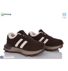 Дитячі кросівки на зиму (8 пар р.36-41) коричневий  "Bessky-Kellaifeng"