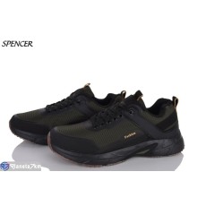 Кросівки чоловічі на весну/осінь (8 пар р.41-46) зелений  "Spencer"