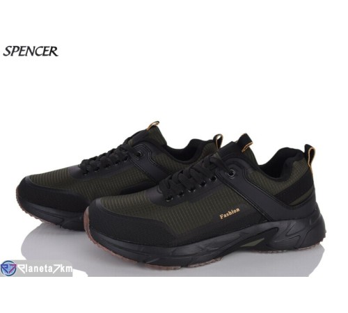 Кросівки чоловічі на весну/осінь (8 пар р.41-46) зелений  "Spencer"