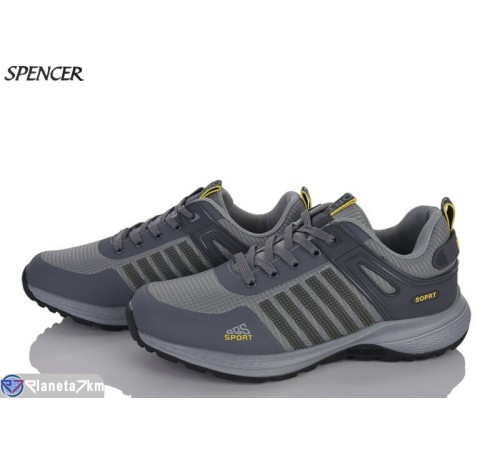 Кросівки чоловічі на весну/осінь (8 пар р.41-46) сірий  "Spencer"