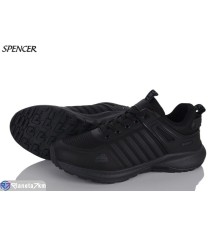 Кросівки чоловічі на весну/осінь (8 пар р.41-46) чорний  "Spencer"