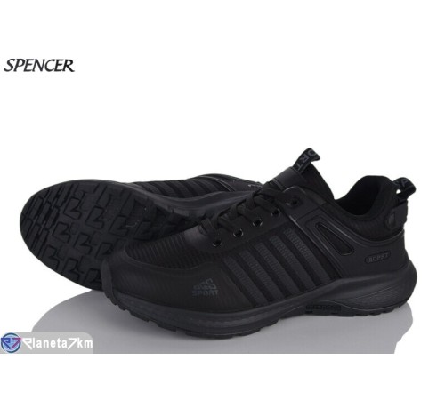 Кросівки чоловічі на весну/осінь (8 пар р.41-46) чорний  "Spencer"