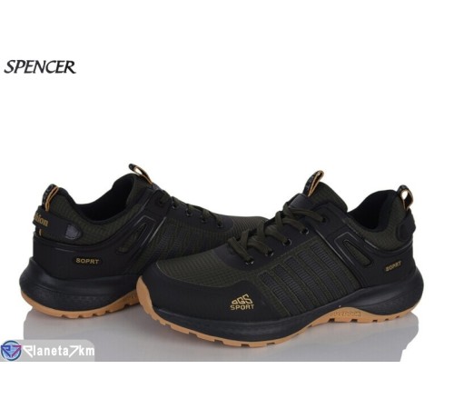 Кросівки чоловічі на весну/осінь (8 пар р.41-46) зелений  "Spencer"
