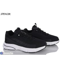 Кросівки чоловічі на весну/осінь (8 пар р.41-46) чорний  "Spencer"