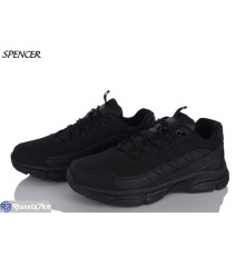 Кросівки чоловічі на весну/осінь (8 пар р.41-46) чорний  "Spencer"