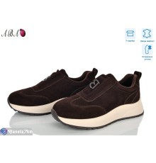 Кросівки жіночі на весну/осінь (8 пар р.36-41) коричневий  "Aba"