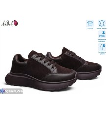 Кросівки жіночі на весну/осінь (8 пар р.36-41) коричневий  "Aba"