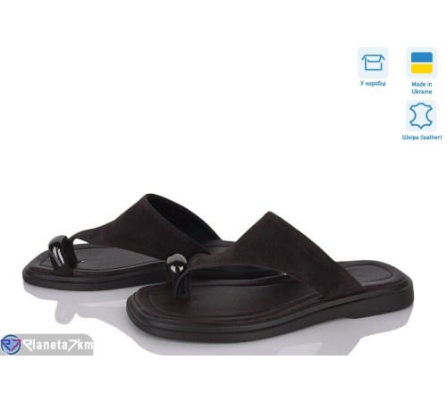 Шлепки жіночі на літо (8 пар р.36-40) коричневий  "STELUSA"