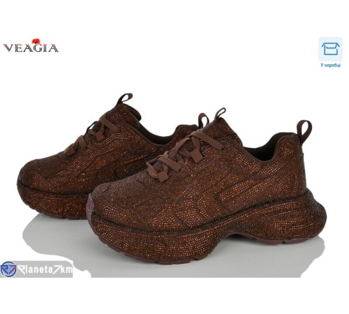 Кросівки жіночі на весну/осінь (8 пар р.37-42) коричневий  "Veagia-ADA"